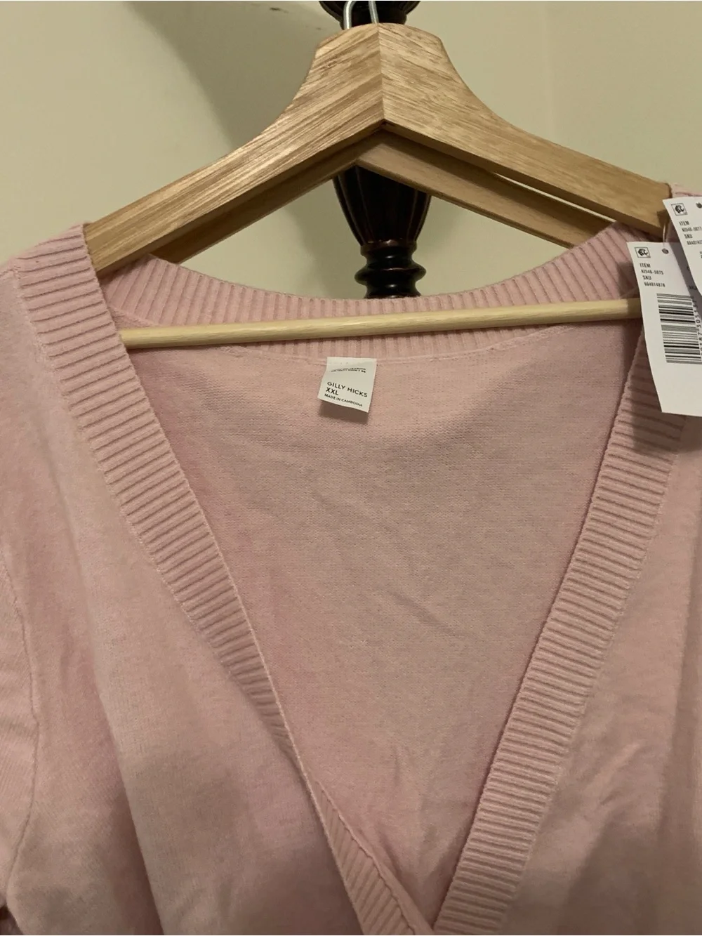 NWT ASOS Pale Pink Long Knit Crossover Loungewear Set